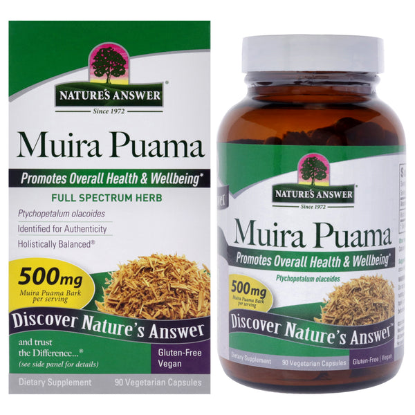 Natures Answer Muira-Pauma - 500mg by Natures Answer for Men - 90 Count Capsules