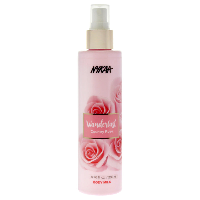 Nykaa Naturals Wanderlust Body Milk - Country Rose by Nykaa Naturals for Women - 6.76 oz Body Milk