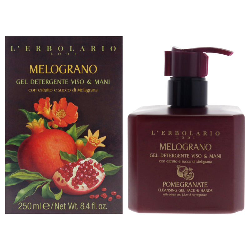 Cleansing Gel Face and Hands - Pomegranate by LErbolario for Unisex - 8.4 oz Cleanser