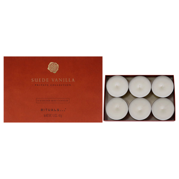 Rituals Suede Vanilla Mini Scented Candles by Rituals for Unisex - 6 x 1.5 oz Candle