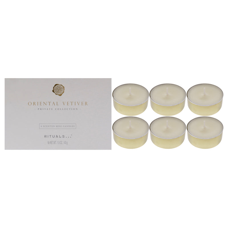 Rituals Oriental Vetiver Scented Mini Candles by Rituals for Unisex - 6 x 1.5 oz Candle