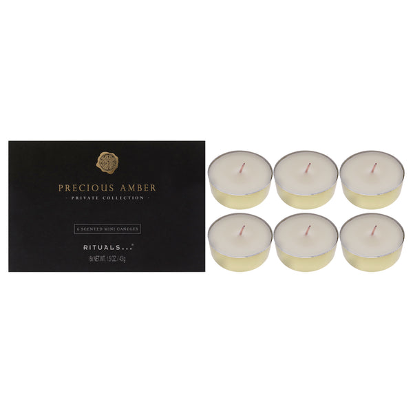 Rituals Precious Amber Scented Mini Candles by Rituals for Unisex - 6 x 1.5 oz Candle