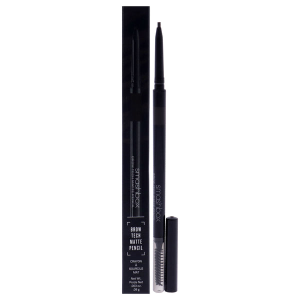 Smashbox Brow Tech Matte Pencil - Dark Brown by SmashBox for Women - 0.003 oz Eyebrow Pencil