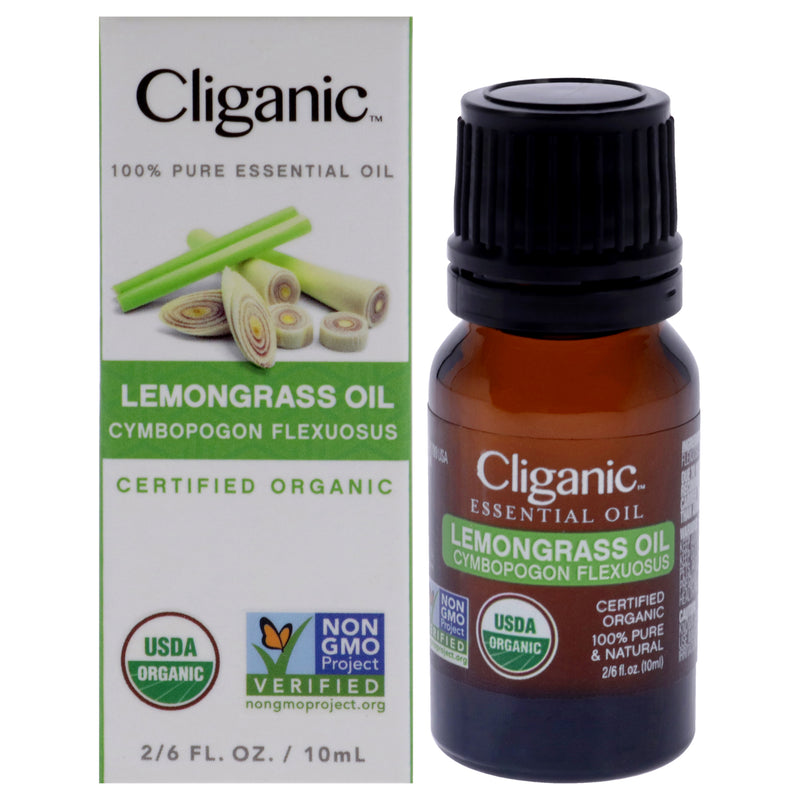 Cliganic Organic Lemongrass by Cliganic for Unisex - 0.33 oz Oil