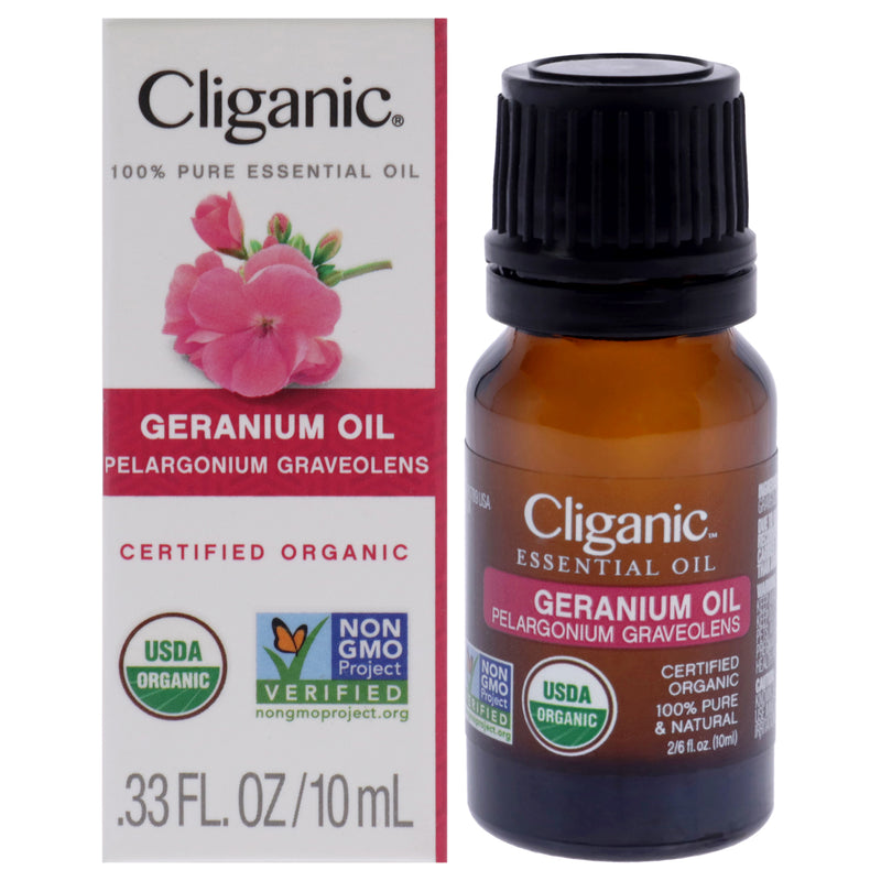 Cliganic Organic Geranium by Cliganic for Unisex - 0.33 oz Oil