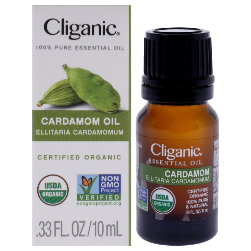 Cliganic Organic Cardamom by Cliganic for Unisex - 0.33 oz Oil