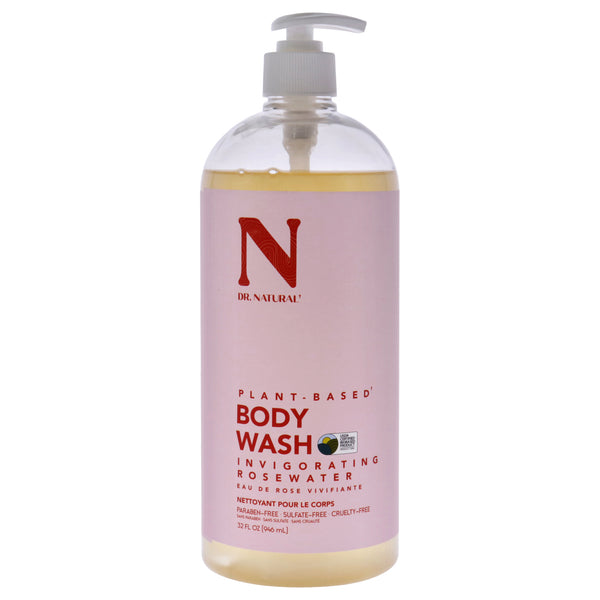 Dr. Natural Invigorating Body Wash - Rosewater by Dr. Natural for Unisex - 32 oz Body Wash