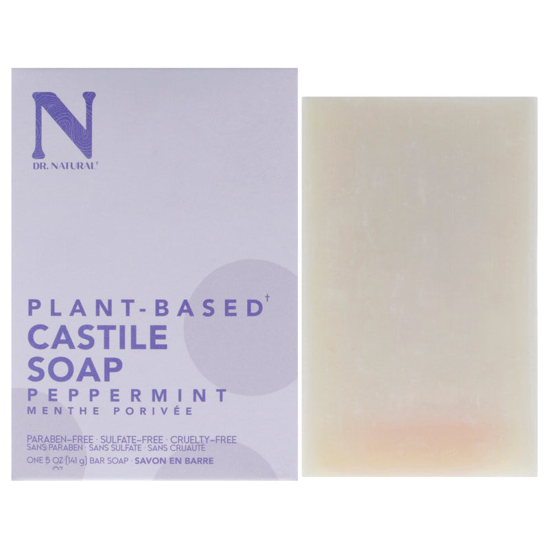 Dr. Natural Castile Bar Soap - Peppermint by Dr. Natural for Unisex - 5 oz Soap