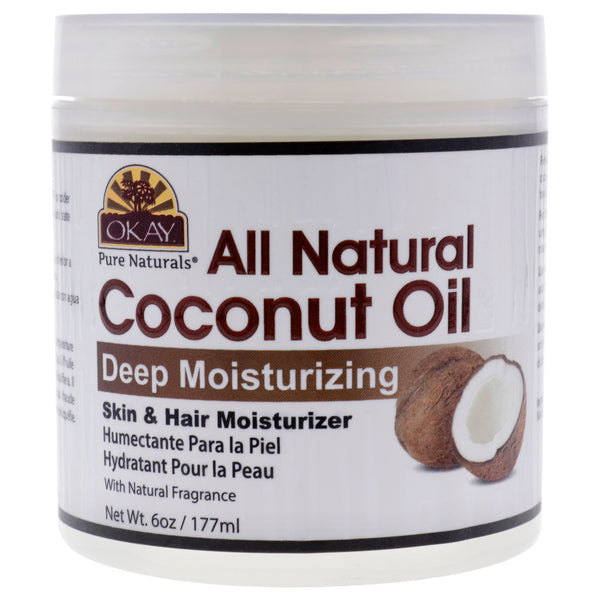 Okay All Natural Coconut Oil Deep Moisturizer by Okay for Unisex - 6 oz Oil