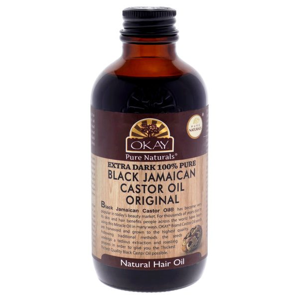 Okay Extra Dark Black Jamaican Castor Oil by Okay for Unisex - 4 oz Oil