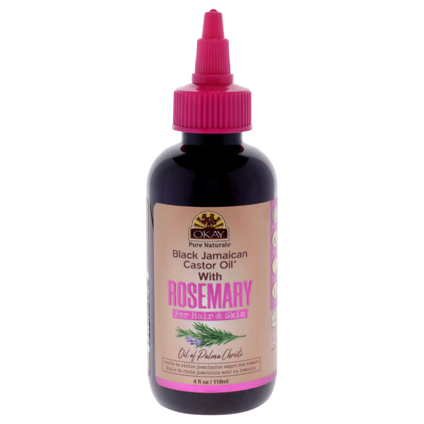 Okay Black Jamaican Castor Oil - Rosemary by Okay for Unisex - 4 oz Oil