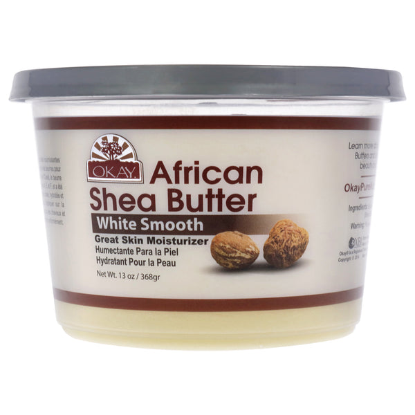 Okay African Shea Butter White Smooth Moisturizer by Okay for Unisex - 13 oz Body Butter