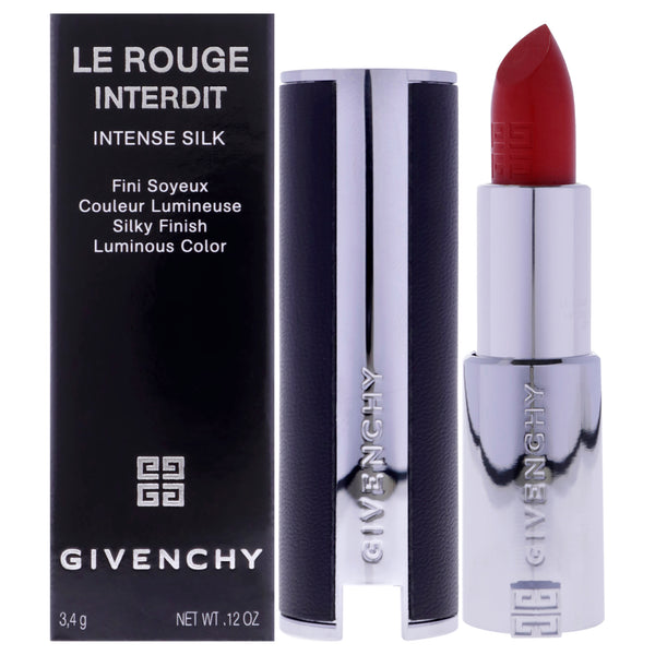 Givenchy Le Rouge Interdit Intense Silk Lipstick - 306 Carmin Escarpin by Givenchy for Women - 0.12 oz Lipstick (Refillable)