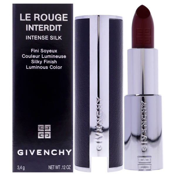 Givenchy Le Rouge Interdit Intense Silk Lipstick - 334 Grenat Volontaire by Givenchy for Women - 0.12 oz Lipstick (Refillable)