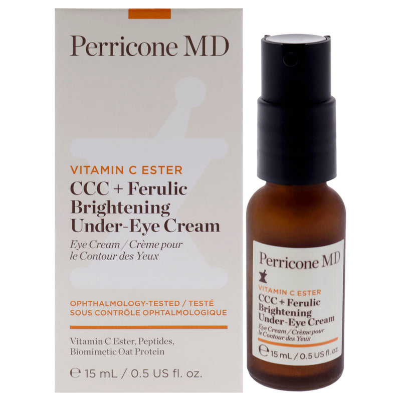 Perricone MD Vitamin C Ester CCC Plus Ferulic Brightening Under Eye Cream by Perricone MD for Women - 0.5 oz Cream