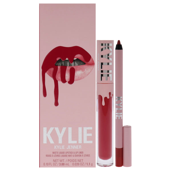 Kylie Cosmetics Matte Lip Kit - 503 Bad Lil Thing by Kylie Cosmetics for Women - 2 Pc 0.10oz Matte Liquid Lipstick, 0.039oz Lip Liner