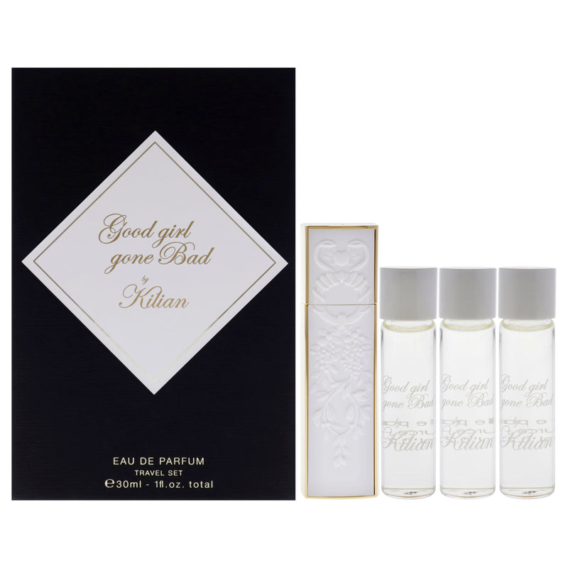 Kilian Good Girl Gone Bad Travel Set by Kilian for Women - 5 Pc Mini Gift Set 4 x 0.25oz EDP Spray (Refill), Travel Spray