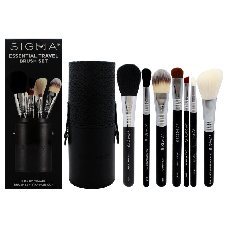 SIGMA Essential Travel Brush Set by SIGMA for Women - 7 Pc Brush