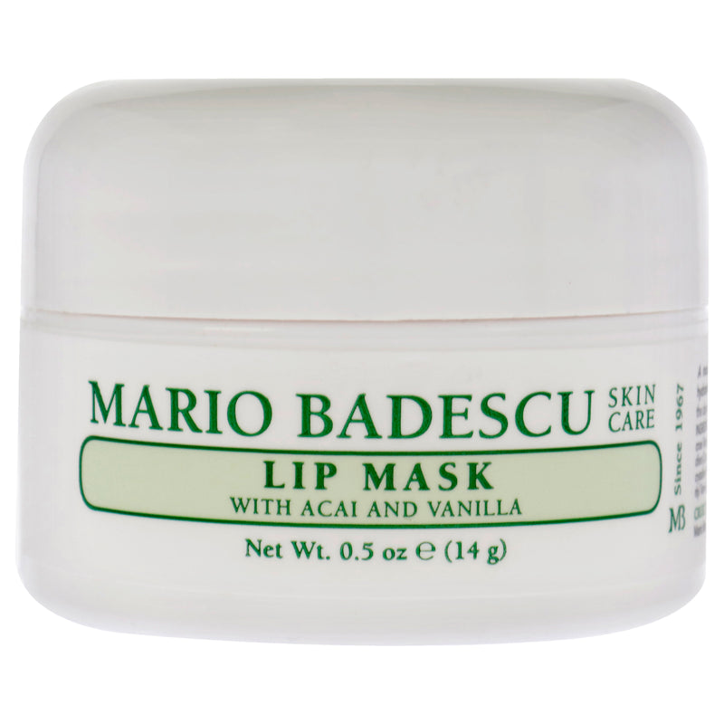 Mario Badescu Lip Mask With Acai and Vanilla by Mario Badescu for Women - 0.5 oz Lip Mask