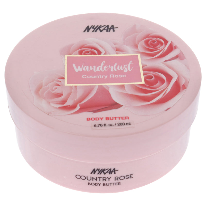 Nykaa Naturals Wanderlust Body Butter - Country Rose by Nykaa Naturals for Women - 6.76 oz Body Cream