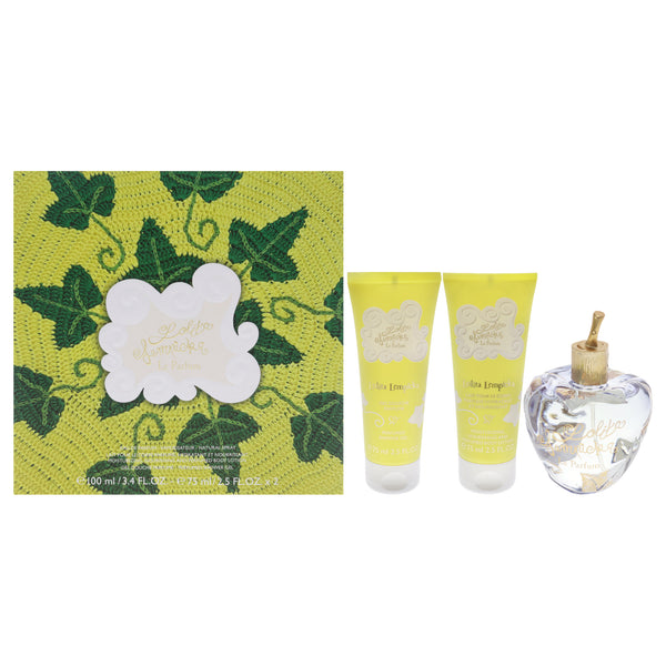 Lolita Lempicka Lolita Lempicka Le Parfum by Lolita Lempicka for Women - 3 Pc Gift set 3.4oz EDP Spray, 2.5oz Body Lotion, 2.5oz Shower Gel