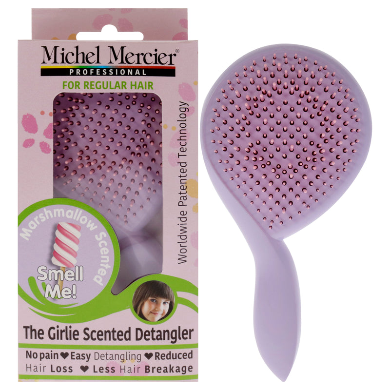 Michel Mercier The Girlie Scented Detangler Brush Marshmallow Normal Hair - Purple by Michel Mercier for Women - 1 Pc Hair Brush