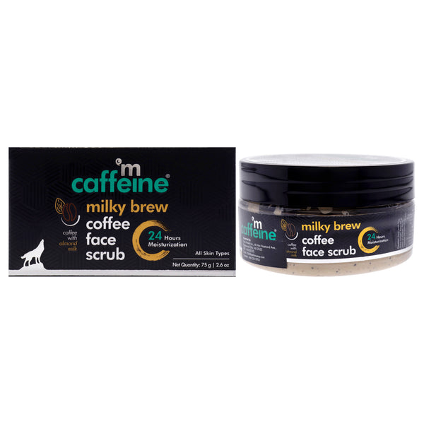 mCaffeine Milky Brew Coffee Face Scrub - Almond Milk - All Skin Types by mCaffeine for Unisex - 2.6 oz Scrub