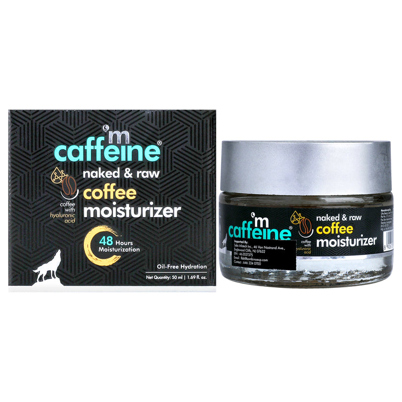 mCaffeine Naked and Raw Coffee Moisturizer - Hyaluronic Acid - Oil Free Hydration by mCaffeine for Unisex - 1.69 oz Moisturizer