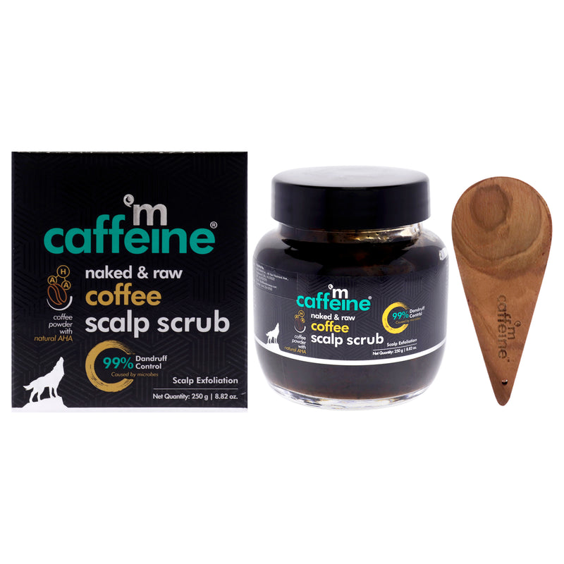 mCaffeine Naked and Raw Coffee Scalp Scrub - Natural Aha - Scalp Exfoliation by mCaffeine for Unisex - 8.82 oz Scrub