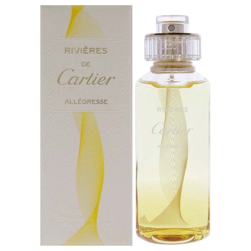 Cartier Rivieres de Cartier Allegresseby Cartier for Women - 3.3 oz EDT Spray (Refillable)