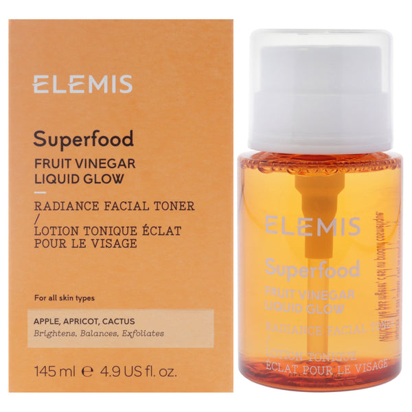 Elemis Superfood Fruit Vinegar Liquid Glow Toner by Elemis for Women - 4.9 oz Toner