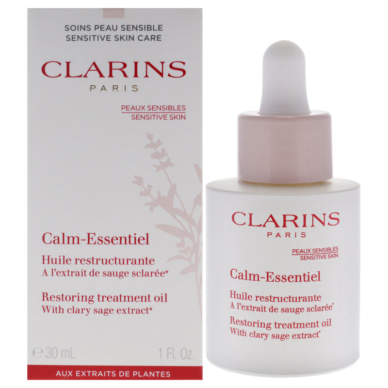 Clarins Calm Essentiel Restoring Treatment by Clarins for Women - 1 oz Oil