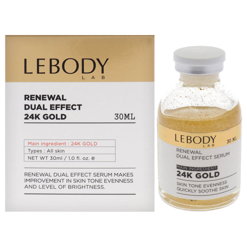 Lebody Lab Renewal Dual Effect Serum - 24K Gold by Lebody for Women - 1 oz Serum