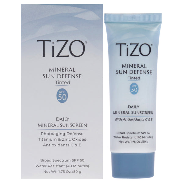 Tizo Mineral Sun Defense Tinted SPF 50 by Tizo for Women - 1.75 oz Sunscreen