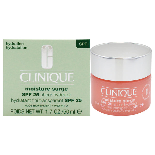 Clinique Moisture Surge Sheer Hydrator SPF 25 by Clinique for Women - 1.7 oz Moisturizer