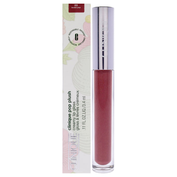 Clinique Pop Plush Creamy Lip Gloss - 03 Brulee Pop by Clinique for Women - 0.11 oz Lip Gloss