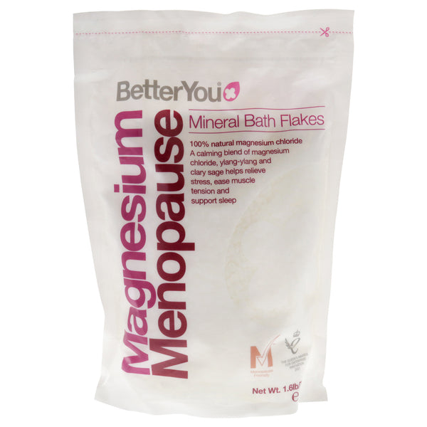 Menopause Mineral Bath Flakes by BetterYou for Women - 26.4 oz Bath Salt