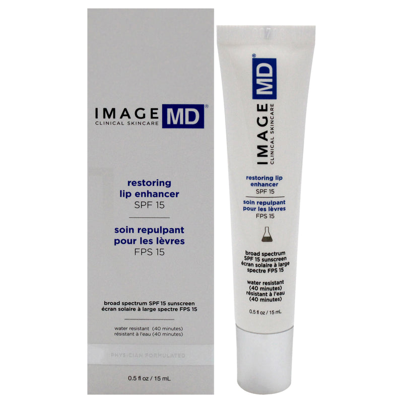 Image MD Restoring Lip Enhancer SPF 15 by Image for Women - 0.5 oz Treatment