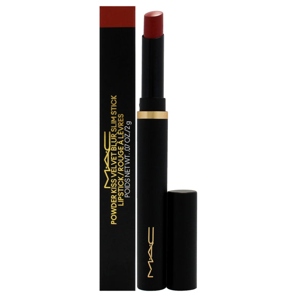 MAC Powder Kiss Velvet Blur Slim Stick - Sweet Cinnamon by MAC for Women - 0.7 oz Lipstick