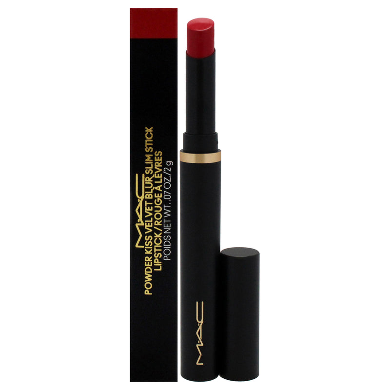 MAC Powder Kiss Velvet Blur Slim Stick - 889 Ruby New by MAC for Women - 0.07 oz Lipstick