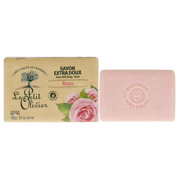 Le Petit Olivier Extra Mild Soap - Rose by Le Petit Olivier for Unisex - 3.5 oz Soap