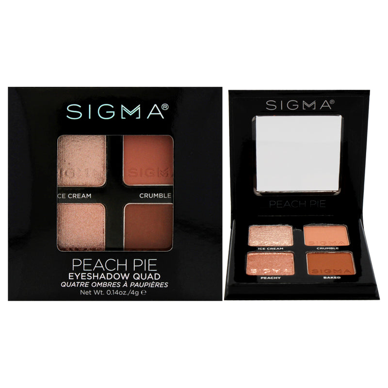 SIGMA Eyeshadow Quad - Peach Pie by SIGMA for Women - 0.14 oz Eye Shadow