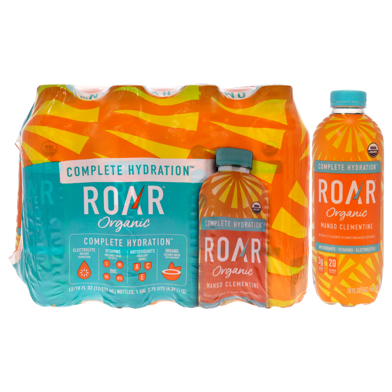 Roar Complete Hydration Organic - Mango Clementine by Roar for Unisex - 12 x 18 oz Electrolytes