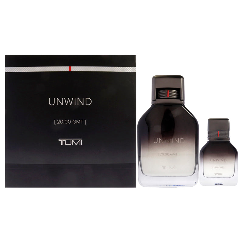 Tumi Unwind by Tumi for Men - 2 Pc Gift Set 6.8oz EDP Spray, 1oz EDP Spray