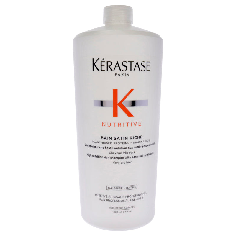 Kerastase Nutritive Bain Satin Riche Shampoo by Kerastase for Unisex - 34 oz Shampoo