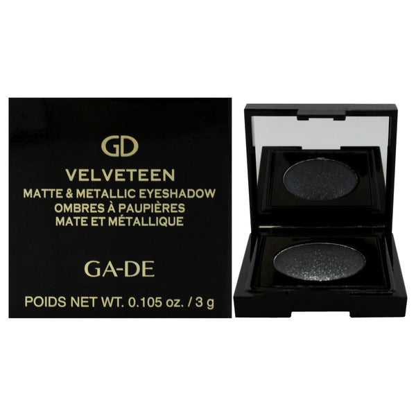 GA-DE Velveteen Matte and Metallic Eyeshadow - 230 Glam Noir by GA-DE for Women - 0.105 oz Eye Shadow