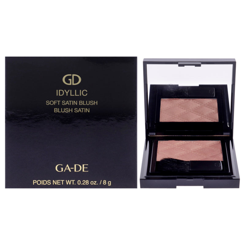 GA-DE Idyllic Soft Satin Blush Powder - 25 Woodberry by GA-DE for Women - 0.28 oz Blush