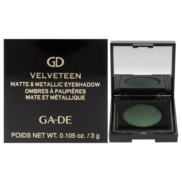 GA-DE Velveteen Matte and Metallic Eyeshadow - 205 Greenway by GA-DE for Women - 0.105 oz Eye Shadow