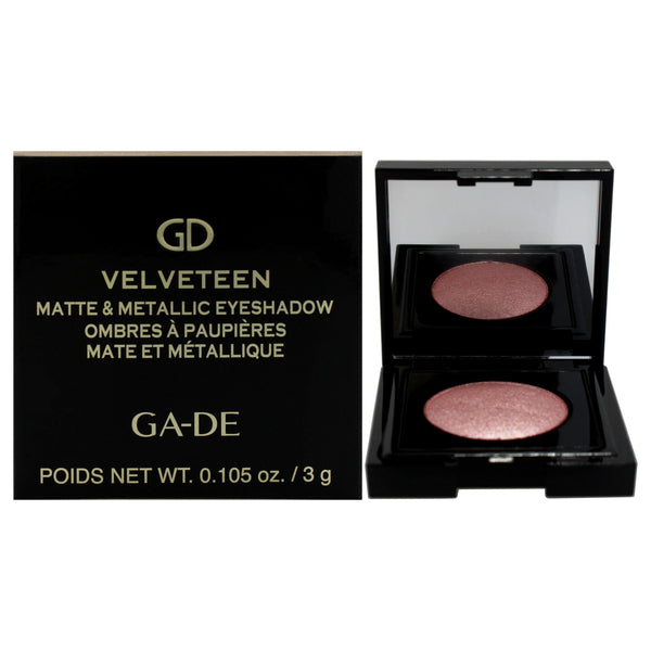 GA-DE Velveteen Matte and Metallic Eyeshadow - 223 Velvet Rose by GA-DE for Women - 0.105 oz Eye Shadow