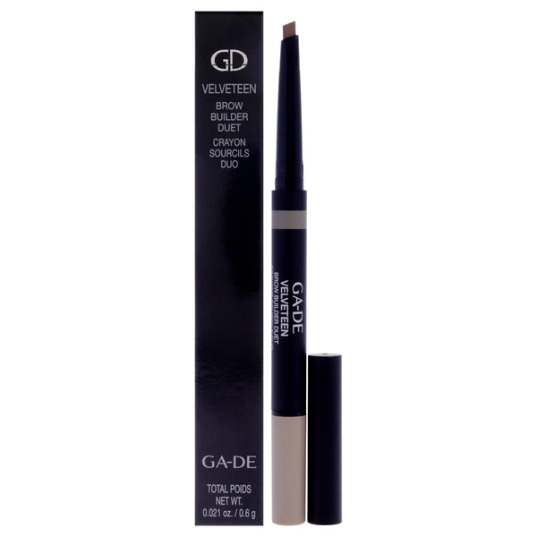 GA-DE Velveteen Brown Builder Duet - 22 Taupe by GA-DE for Women - 0.02 oz Eyebrow Pencil